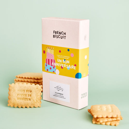 Biscuits Joyeux Anniversaire - Lune de cœur