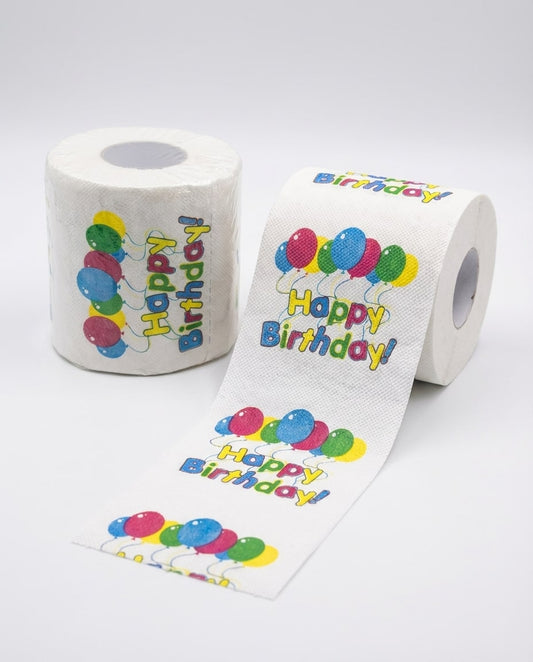 Papier toilette anniversaire Happy Birthday humour