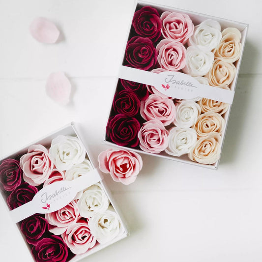 Coffret Luxe – 12 Roses de Bain Parfumées - Lune de cœur
