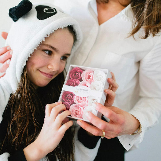 Coffret Luxe – 12 Roses de Bain Parfumées - Lune de cœur