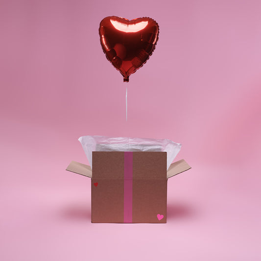 Ballon coeur rouge - Lune de cœur