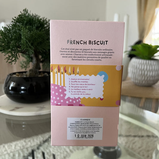 Biscuits Joyeux Anniversaire - Lune de cœur