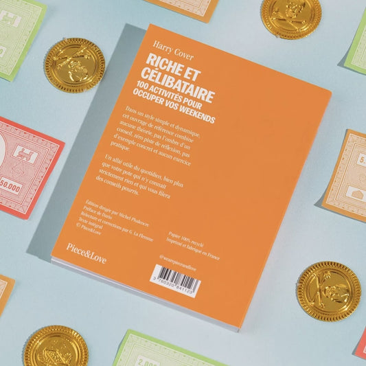 Carnet humour décalé Riche & Célibataire, fabrication française en papier recyclé