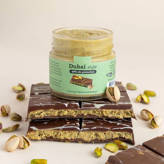Pâte à tartiner pistache Dubaï Style au chocolat blanc – recette artisanale