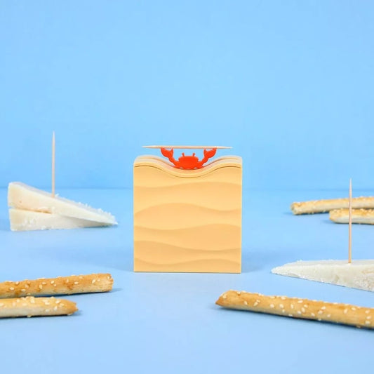 Porte cure-dents Sebastian en forme de crabe rouge, design Balvi