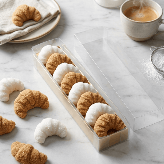 Boîte de 8 sucres en forme de croissant