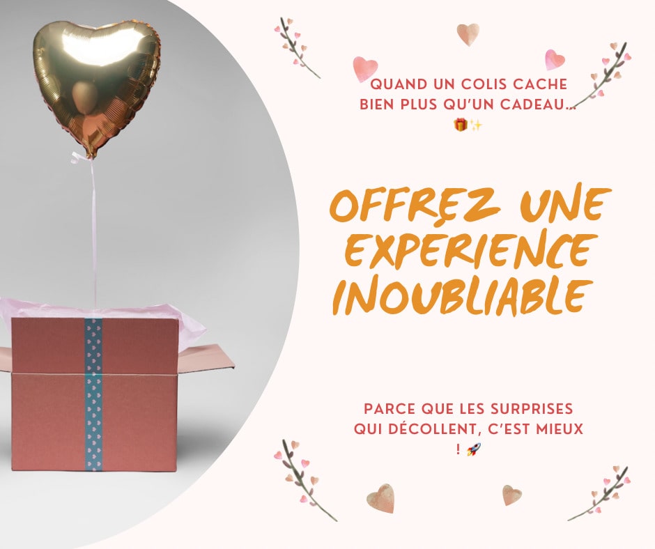 Ballon gonflé à l'hélium flottant avec le texte "Surprise Inoubliable" écrit en lettres stylisées. Ce ballon, conçu pour surprendre et émerveiller, est un cadeau original et mémorable, parfait pour ajouter une touche magique à vos moments spéciaux.