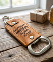 accessoire anniversaire cuir marron