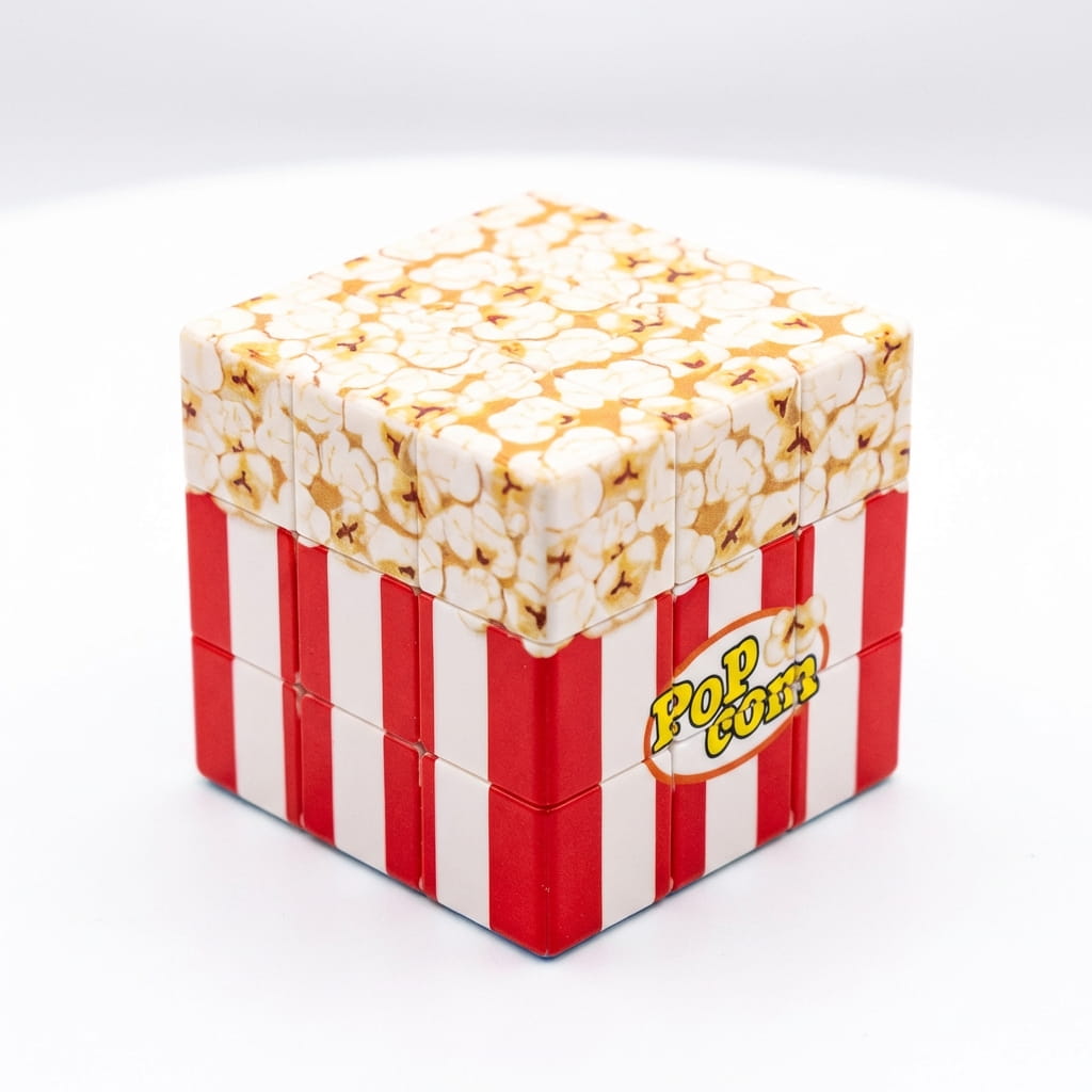 puzzle 3d cube rubik popcorn cadeau fun