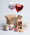 Pack cadeau avec ballon rouge, ballon message 