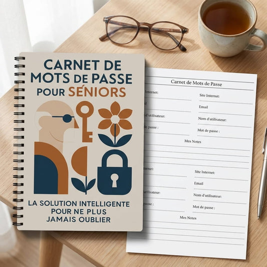 Carnet de Mots de Passe pour Seniors