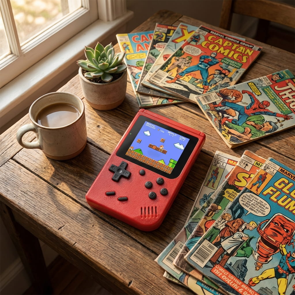 console portable gaming batterie rechargeable