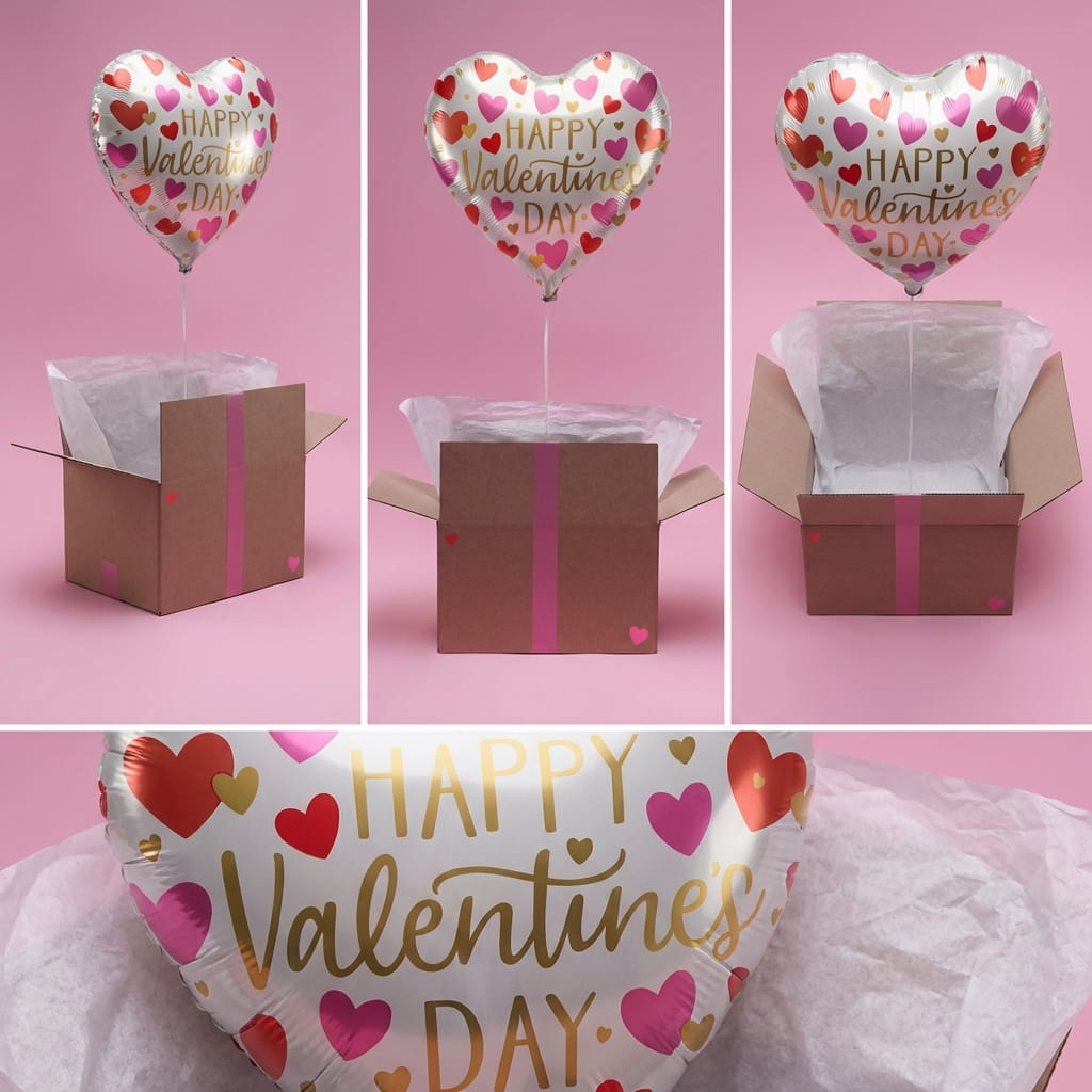Box Ballon Saint-Valentin – Effet Waouh à l’Ouverture du Colis
