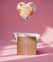 Ballon Bonne Fête Maman - Lune de cœur 