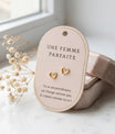 boucles coeur or cadeau femme