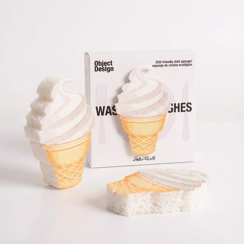 Éponges “Douceur Glacée” – Duo Design Glace Fun & Écolo