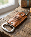 decapsuleur porte cles cuir joyeux anniversaire