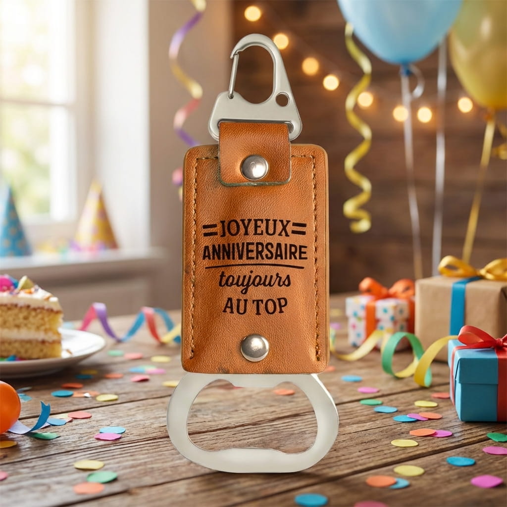 porte cles decapsuleur cadeau original