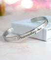 Bracelet Jonc Personnalisé – Gravure Prénom, Date ou Message