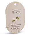 boucles coeur or