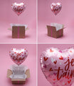Box Ballon Cœur “Je t’aime” – Surprise Saint-Valentin - Lune de cœur 