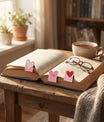 Lot de Marques-Page Magnétiques Cœurs – Amore - Lune de cœur 