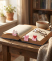 Lot de Marques-Page Magnétiques Cœurs – Amore - Lune de cœur 