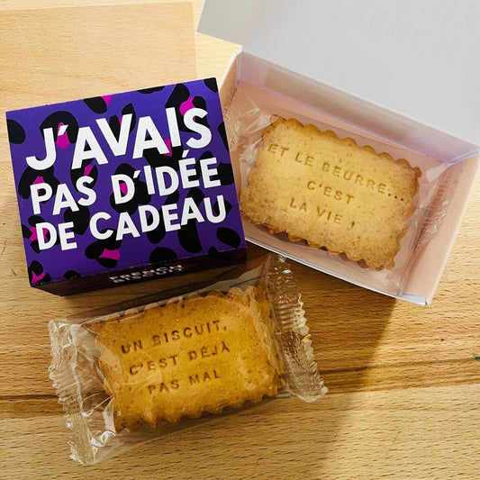 Coffret Biscuits Humoristiques - Lune de cœur 