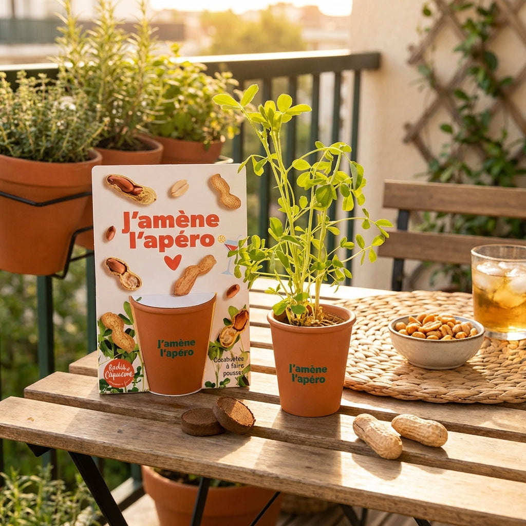 Kit Cacahuètes à Cultiver – L’Apéro Commence au Jardin - Lune de cœur 