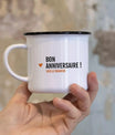 Mug Bon anniversaire vieille branche - Lune de cœur 