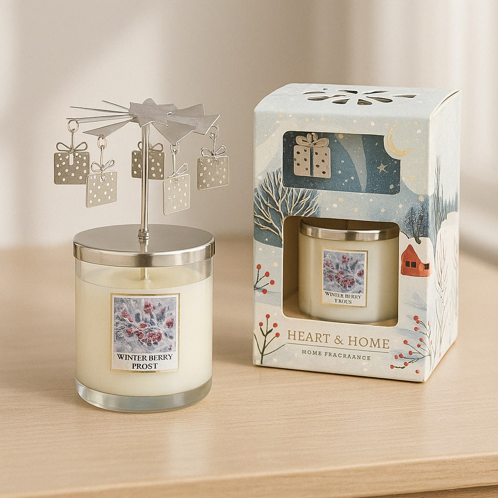Coffret Bougie Magique – Le Carrousel qui Tourne à la Chaleur - Lune de cœur 