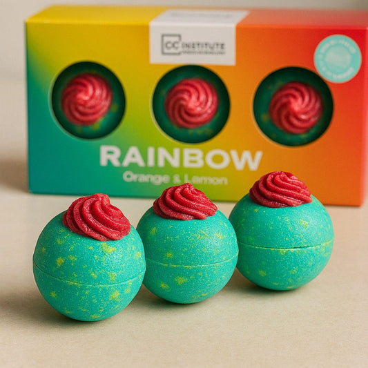 Trio Bombes de Bain Magiques – Sunset, Rainbow & Sunrise - Lune de cœur 