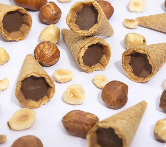 Cornet Gourmand au Chocolat Noisette - Lune de cœur 
