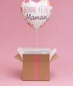 Ballon Bonne fête Maman - Lune de cœur 