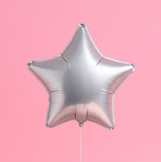 Ballon Étoile Argentée - Lune de cœur 