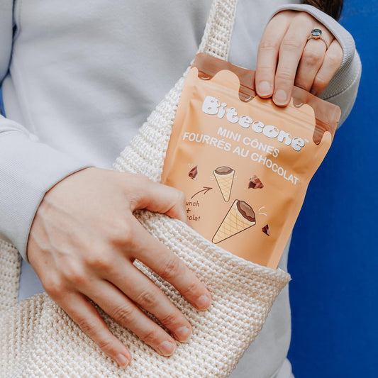 Cornet Gourmand au Chocolat Noisette - Lune de cœur 