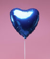 Ballon Cœur Bleu - Lune de cœur 
