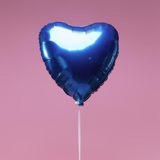 Ballon Cœur Bleu - Lune de cœur 
