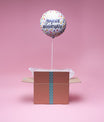 Ballon Fête Anniversaire Confetti - Lune de cœur 