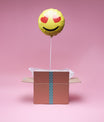 Ballon Emoji Cœur - Lune de cœur 