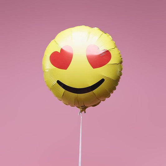 Ballon Emoji Cœur - Lune de cœur 