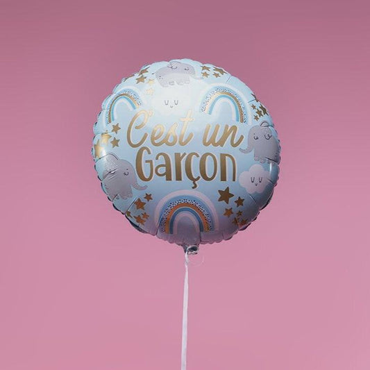 Ballon "C'est un Garçon" - Lune de cœur 