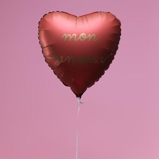 Ballon Je t'aime mon amour - Lune de cœur 
