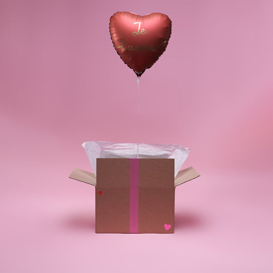 Ballon Je t'aime mon amour - Lune de cœur 