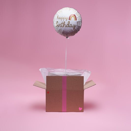 Ballon Boho Birthday - Lune de cœur 