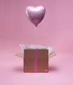 Ballon Cœur Pastel Rose - Lune de cœur 