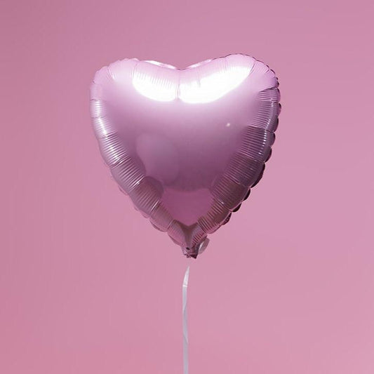 Ballon Cœur Pastel Rose - Lune de cœur 