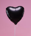 Ballon Cœur Noir - Lune de cœur 