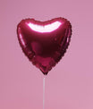Ballon Cœur Magenta - Lune de cœur 