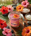 Bougie artisanale Hibiscus 100g décorative et parfumée